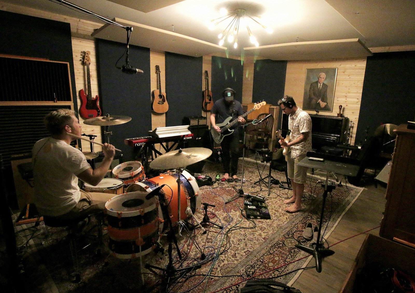 Justyn Gomez and Pseudo Future in the practice room