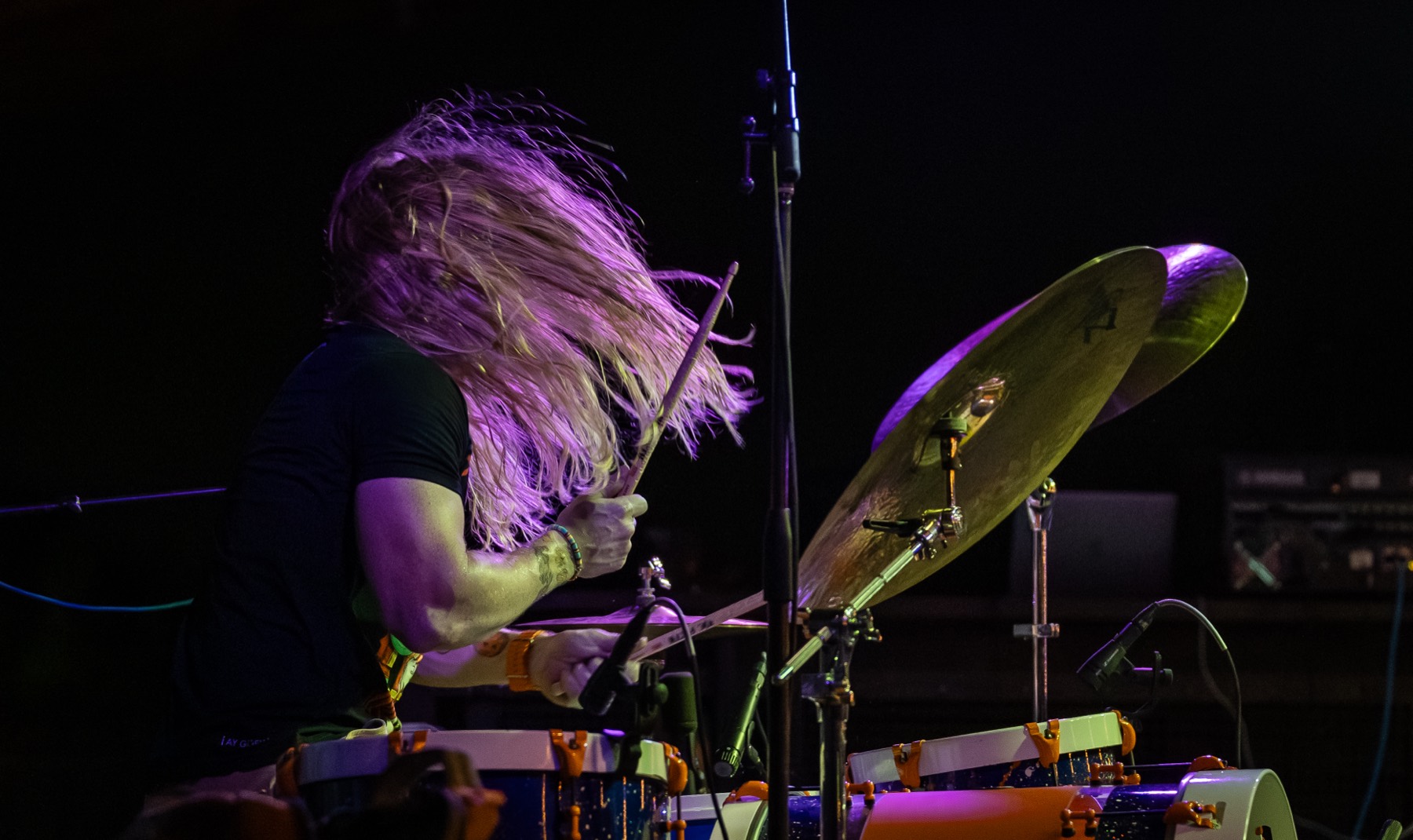 Justyn Gomez drumming live with WAR FOR CADENCE